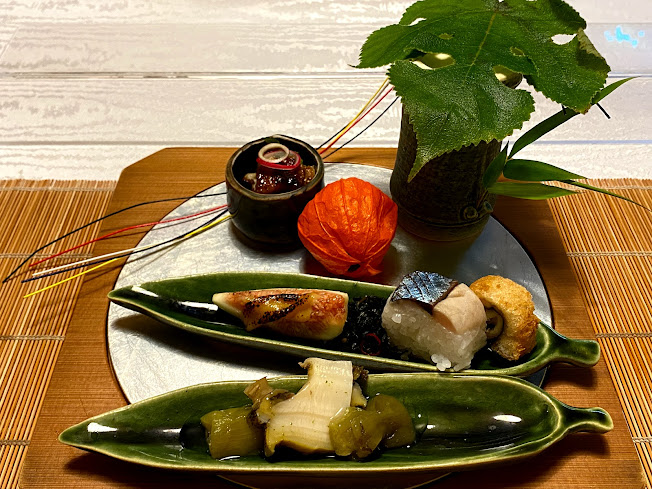 Kaiseki hassun course at Shimogamo Saryo, Kyoto
