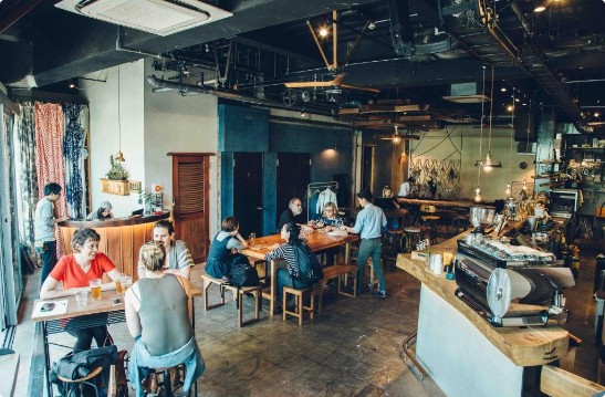 Len Kyoto Kawaramachi hostel-cafe in Downtown