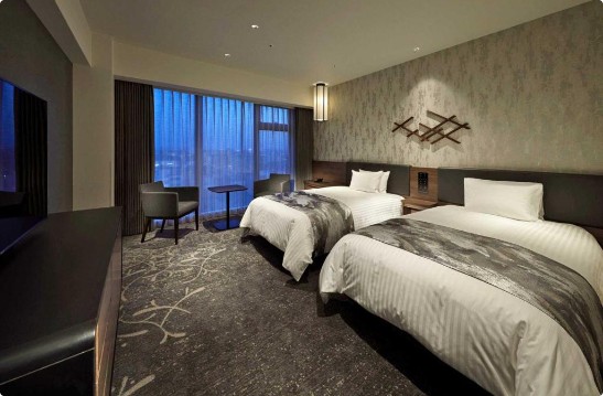 Hotel Vischio Kyoto exterior, on the north side of Kyoto Station