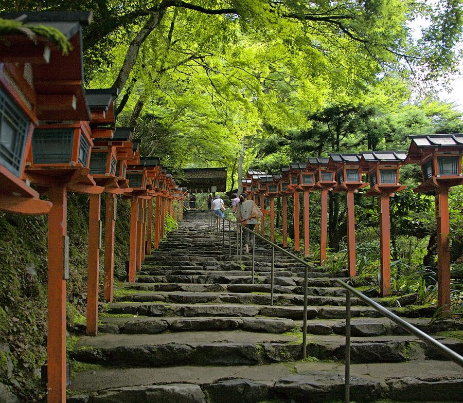 Steps at Kibune Jinja shrine