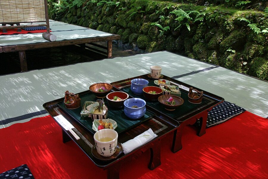 Kibune kawadoko river dining platforms