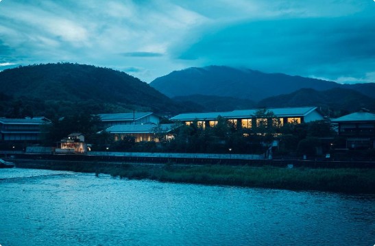 MUNI Kyoto Arashiyama machiya hotel by the Hozugawa river