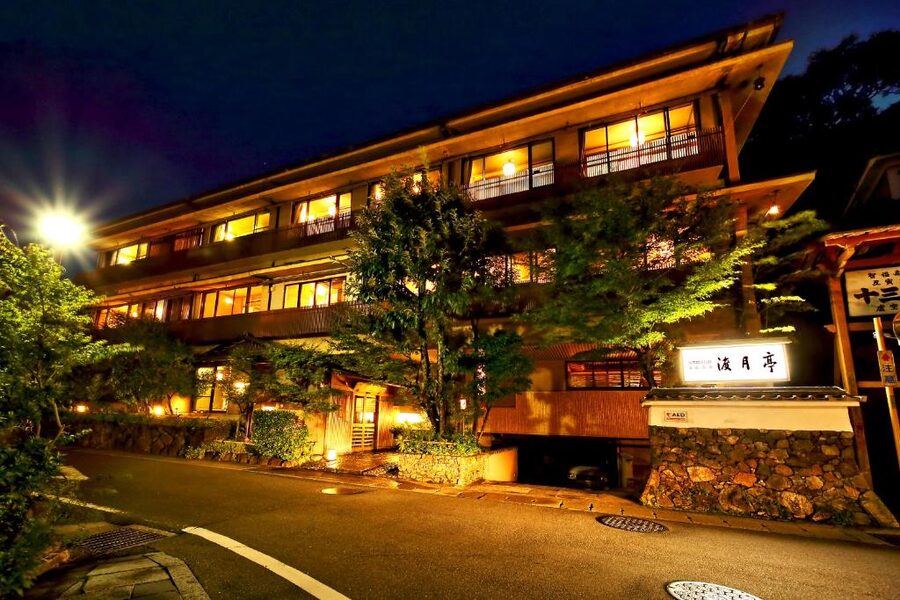 Togetsutei Arashiyama riverside onsen ryokan exterior