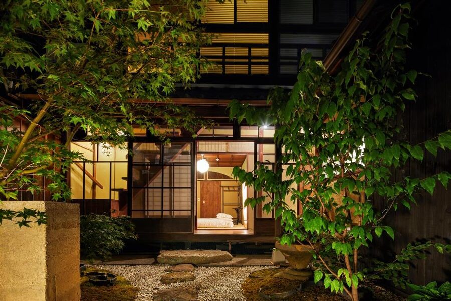 Kyomachiya Hotel Mifuku traditional townhouse exterior in Higashiyama