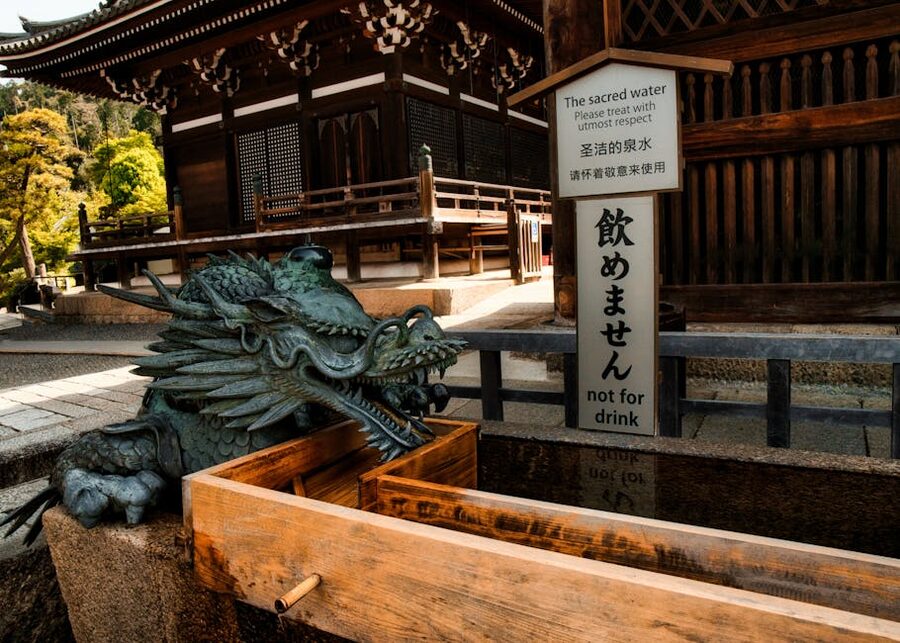 Otowa spring at Kiyomizu-dera in Higashiyama