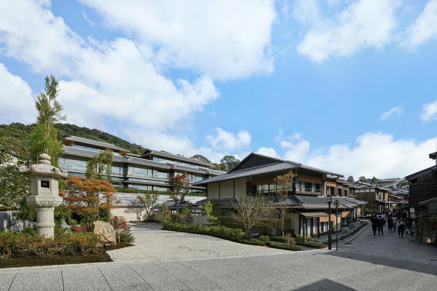 Park Hyatt Kyoto exterior on the Higashiyama hillside