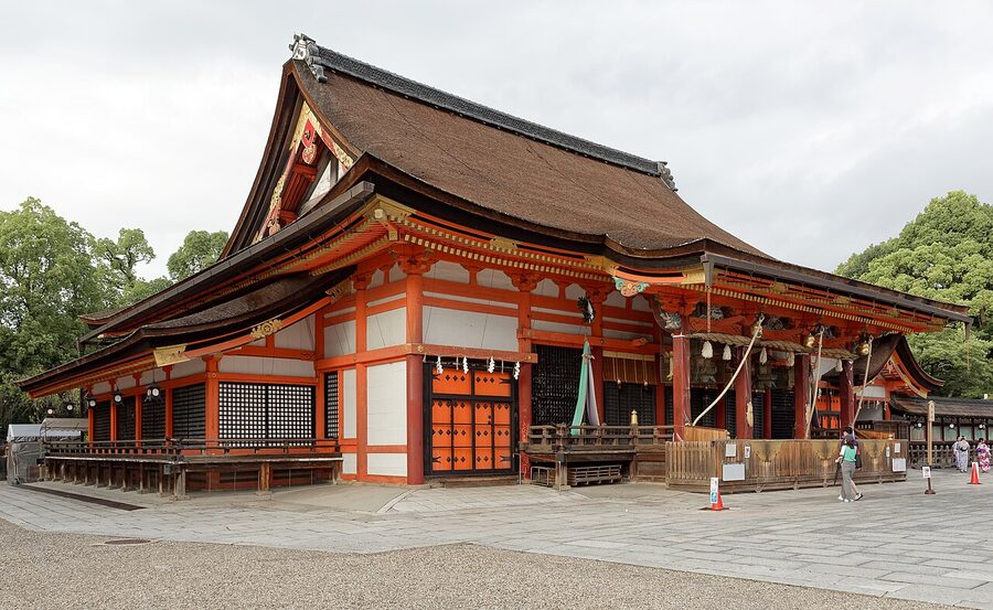 Yasaka Shrine main hall in Higashiyama Kyoto