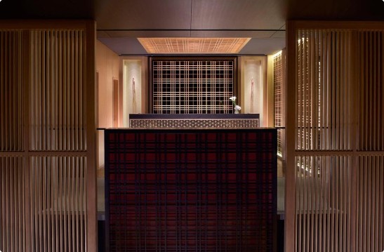 The Ritz-Carlton Kyoto exterior on the Kamogawa river, central Kyoto