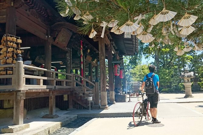 Amanohashidate Sand bar & culture e-bike tour - Manai Shrine and the story of the gods
