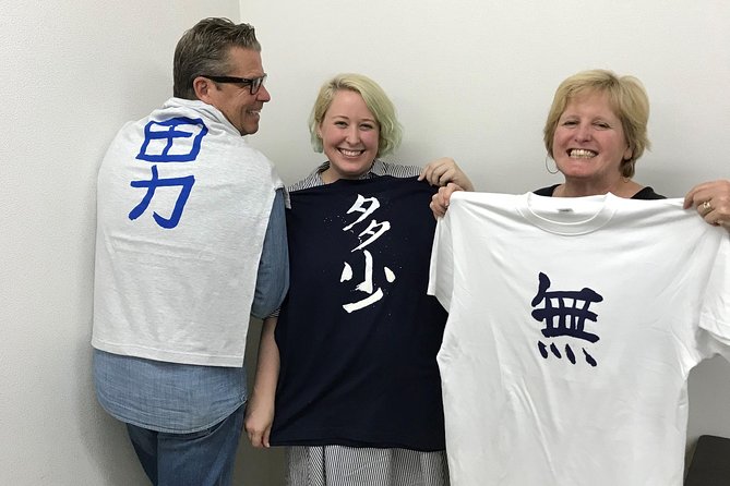 Calligraphy and Make your own Kanji T-shirt in Kyoto - Key points to know before booking