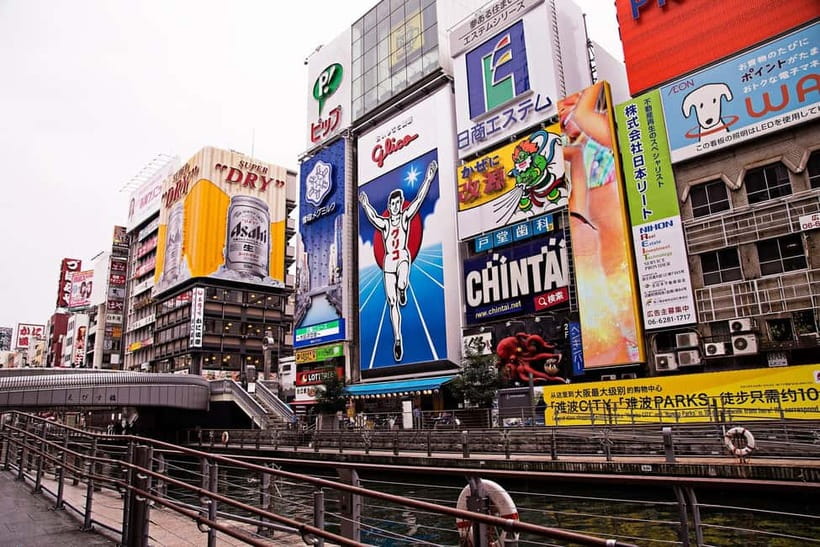 From Kyoto: Nara, Osaka & Kobe Day Trip – 3 Cities in 1 Day - Dotonbori: Osaka in neon and street food