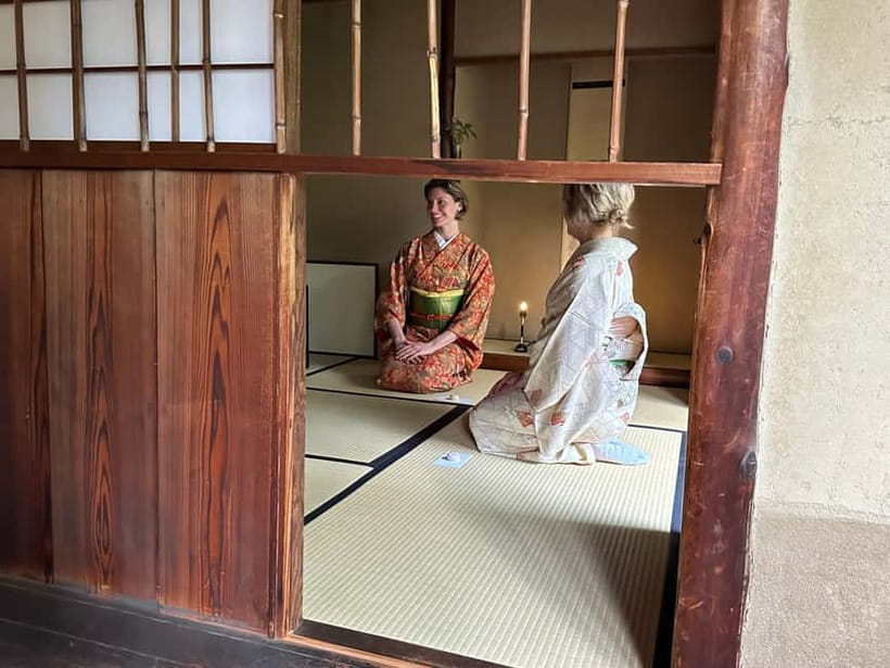 Kimono & Tea Ceremony Experience in a Kyoto Cultural Asset - Watching the matcha ceremony in Rakuju