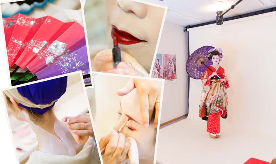 Kyoto: 2-Hour Maiko Makeover and Photo Studio Shoot - From Gojo Shop to a full maiko transformation