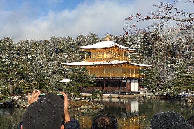 Kyoto Bamboo Forest & Golden Pavilion E-Bike Tour - Kinkaku-ji and the famous golden reflection