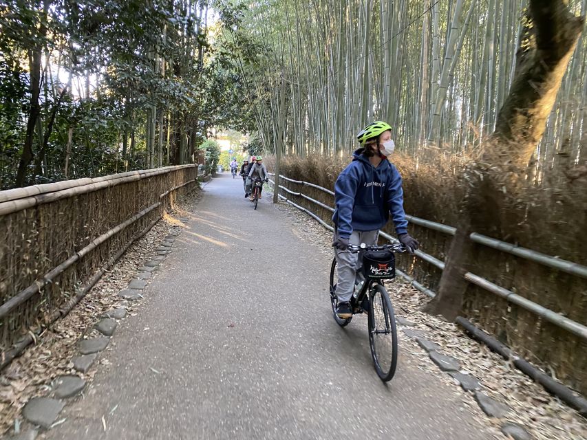 Kyoto: Full-Day City Highlights Bike Tour with Light Lunch - Arashiyama Bamboo Grove: an early start among tall green stalks