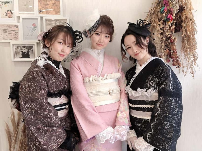 Kyoto Gion Kiyomizudera Kimono Yukata Hairstyle | Photoshoot - The Dressing Process Takes Up to One Hour