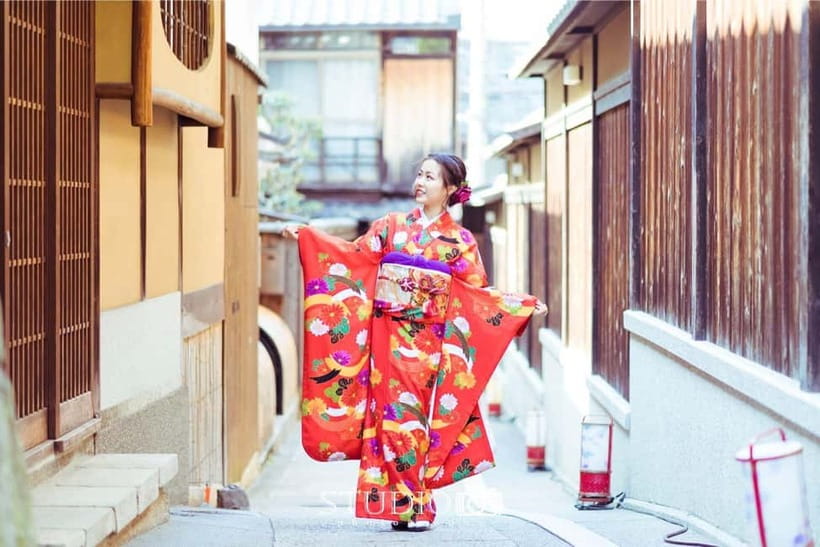 Kyoto Gion Kiyomizudera Kimono Yukata Hairstyle | Photoshoot - Gion Branch: Historic Lanes and Tea-House Streets