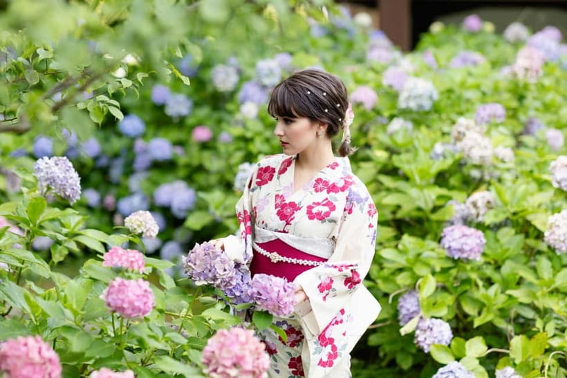 Kyoto Gion Kiyomizudera Kimono Yukata Hairstyle | Photoshoot - Kiyomizudera Branch: Best for Makeup and Temple Sightseeing
