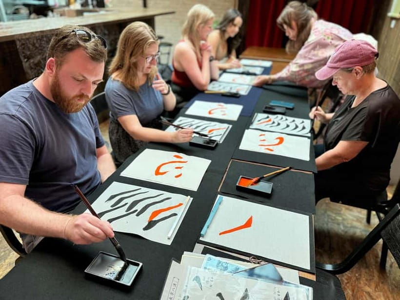 Kyoto: Japanese Calligraphy Workshop - Choosing a character and writing your name