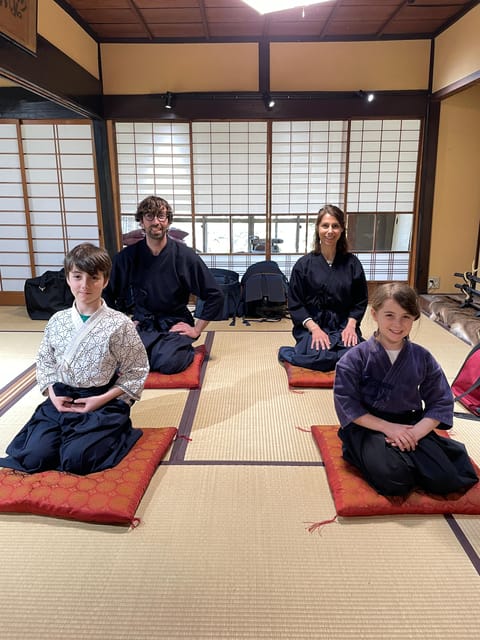 Kyoto: Kendo and Samurai Experience with Uniform and Gear - Practicing strikes, blocks, and partner movements