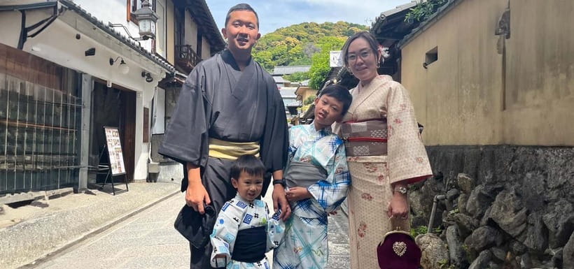 Kyoto Kimono Rental mimosa|Kimono/Yukata Rental Family Plan - Kimono, yukata, and seasonal planning