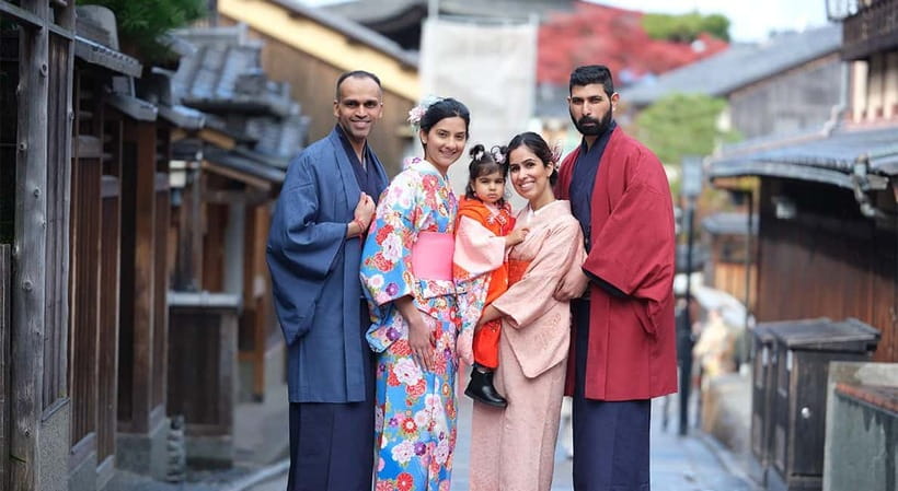Kyoto Kimono Rental mimosa|Kimono/Yukata Rental Family Plan - Who will get the most from this family plan