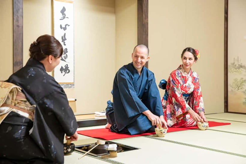 Kyoto: Kimono Tea Ceremony with Matcha and Sweet - Entering the tea room