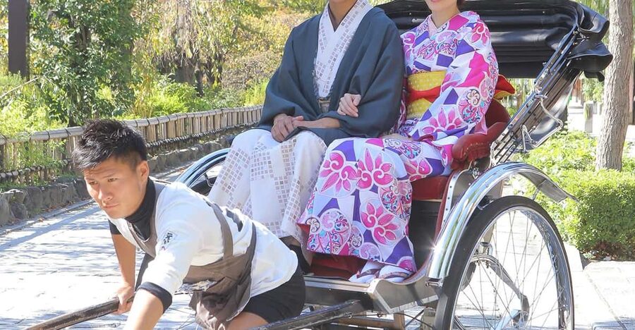 Kyoto:Kiyomizu-dera Temple Rent a kimono and ride a rickshaw - The 13-minute rickshaw route