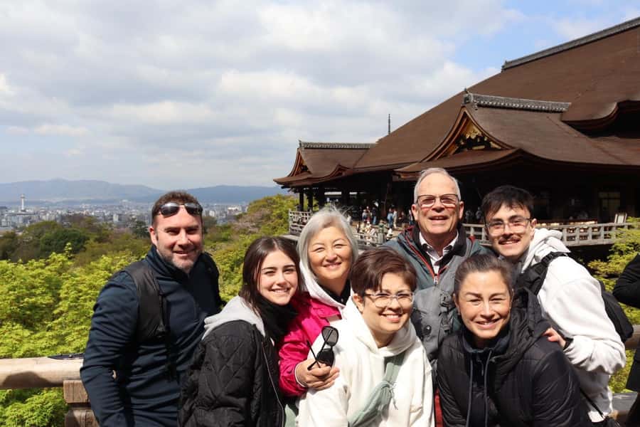 Kyoto Morning Highlights Tour: Fushimi, Kiyomizu-dera & Gion - Kiyomizu-dera and the view across Kyoto