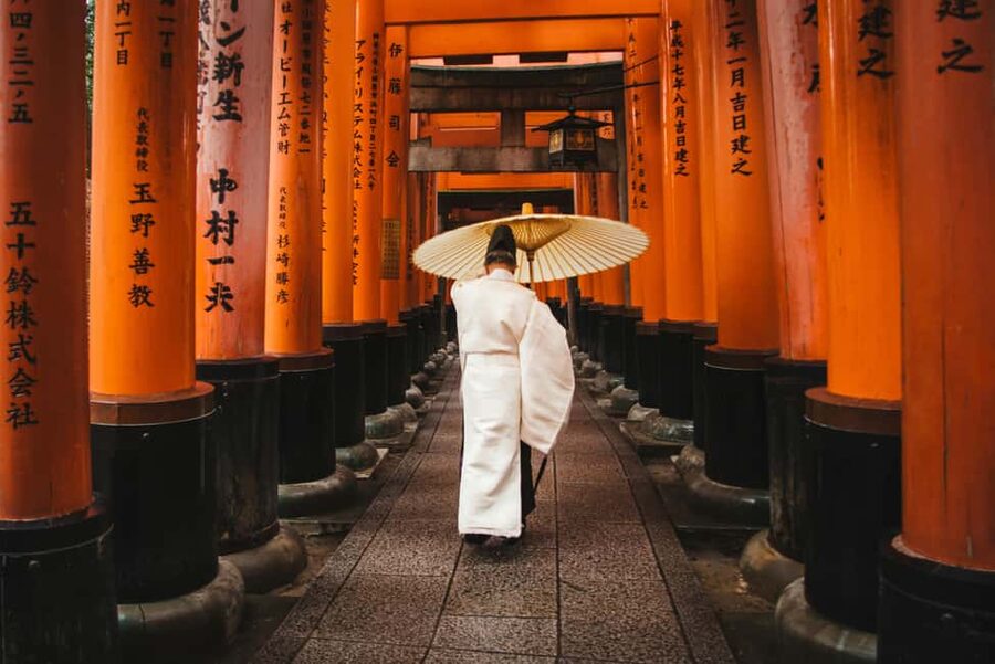 Kyoto & Nara Private Luxury Car Tour: Encounter with Deer - Fushimi Inari beneath thousands of red gates