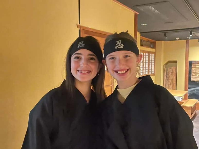 Kyoto: Ninja Experience Cafe Kyoto Gion - The blowgun tests your precision