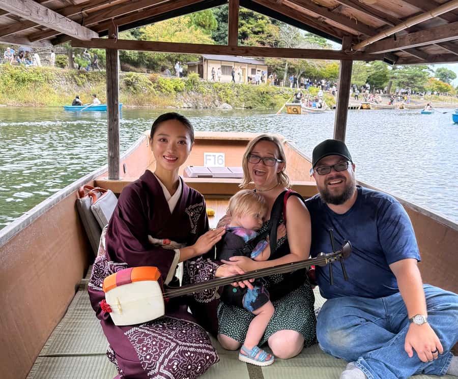 Kyoto: Private Boat Cruise with Shamisen and Games - Trying ozashiki-asobi games