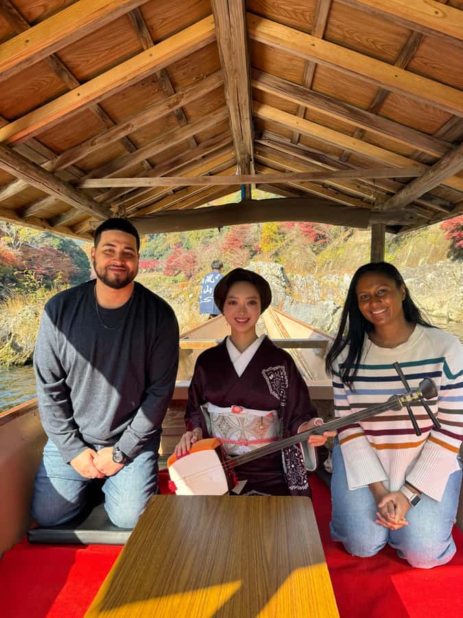 Kyoto: Private Boat Cruise with Shamisen and Games - What the $133 price means