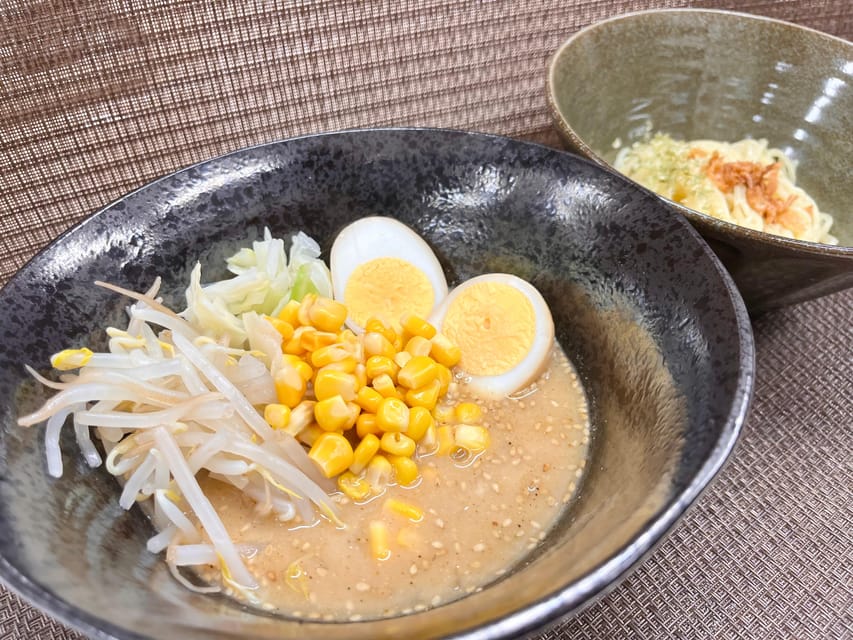 Kyoto: Ramen, Gyoza, and Onigiri Cooking Class - Eating the meal you have just made