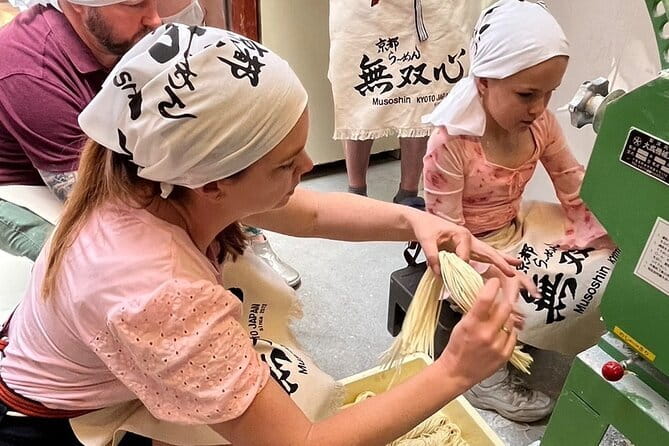 Kyoto Ramen Noodle Making Class - Rolling and cutting with a professional machine