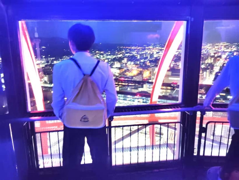 Kyoto: Station and Tower Night Tour with Light Show - The value of a $52 private tour