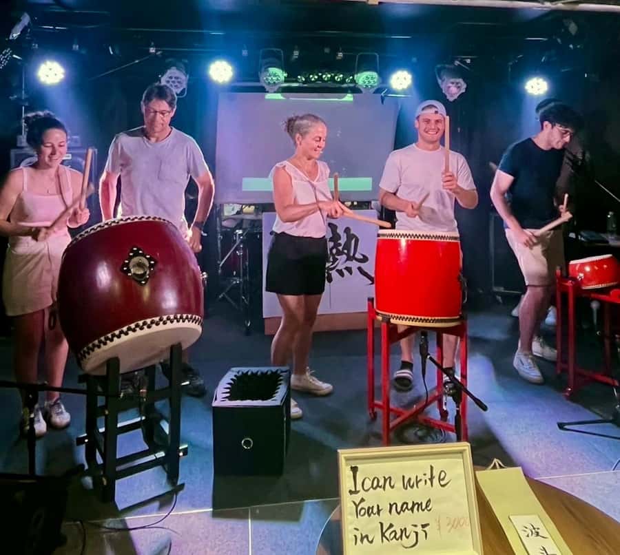 Kyoto: Taiko Drum Workshop - Rhythm exercises and the final group piece