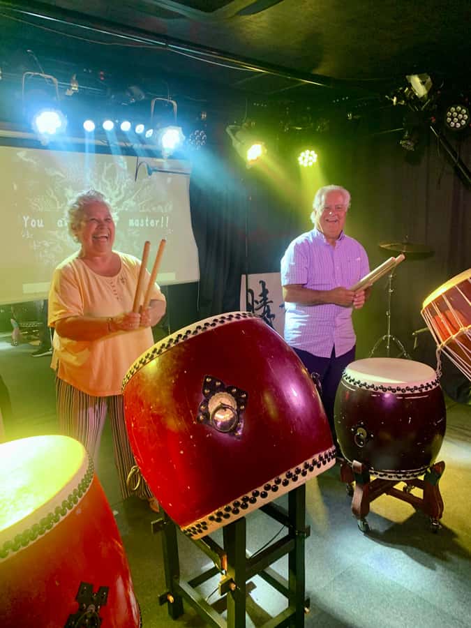 Kyoto: Taiko Drum Workshop - The traditional music concert and live musicians