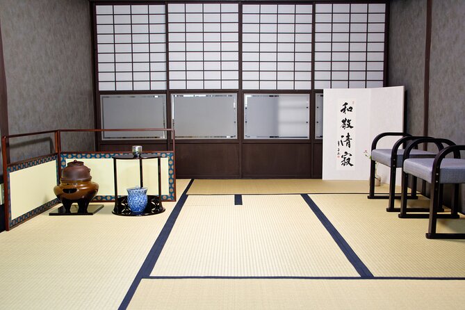 KYOTO Tea Ceremony with kimono near by Imamiya Jinjya Shrine - Seasonal sweets and the first bowl of tea