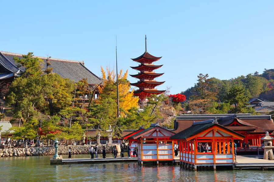 Osaka/Kyoto: Hiroshima Miyajima Bus Tour & Shinkansen Ticket - Ferrying across to Miyajima