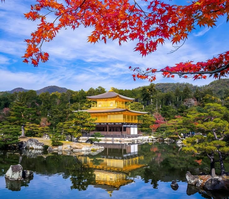 Osaka: Kyoto & Uji Historical Sites and Scenic Delights Tour - Kinkaku-ji and the first look at Kyoto