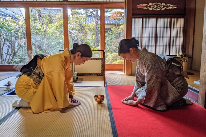 Stunning Private Tea Ceremony: Camellia Garden Teahouse - Watching the Ceremony With the Main Garden Behind It