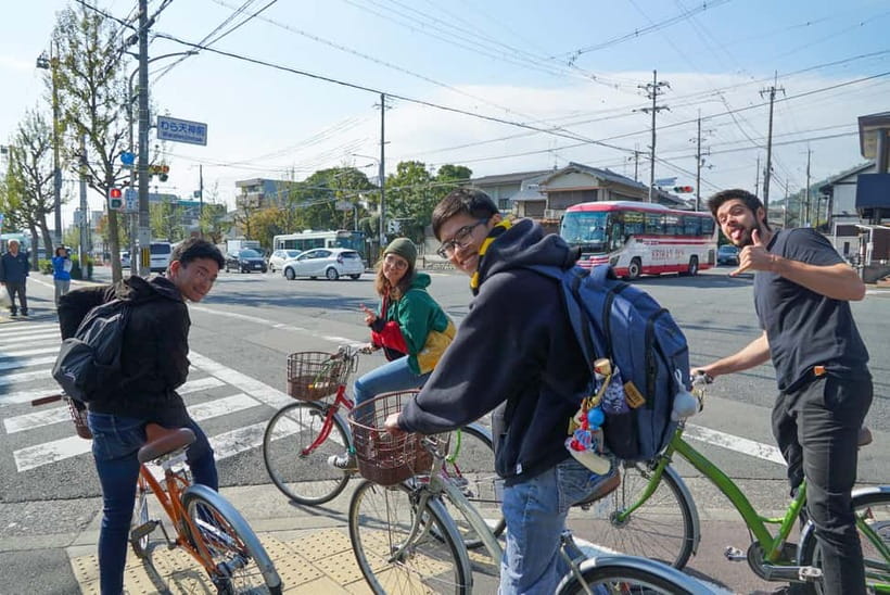 [W/Lunch] Kyoto Highlights Bike Tour with UNESCO Zen Temples - The final ride along the Kamo River